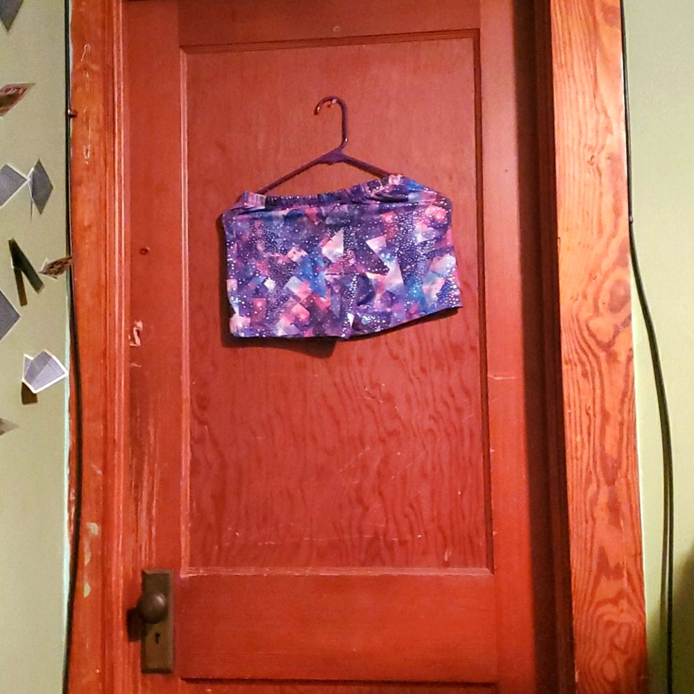 Galaxy gymnastics shorts